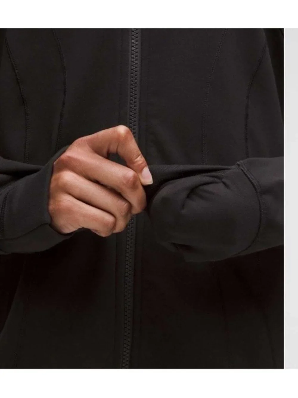 Lululemon Define Relaxed Fit Luon Jacket Womens Size 0 Black LW3HD3S Full Zip - Picture 9 of 16
